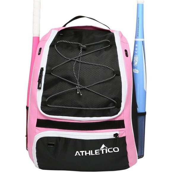 Softball Bat Bag - Backpack for Softball, Baseball, & T-Ball Equipment & Gear - Picture 7 of 7